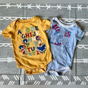 Dr. Seuss Onesies, Size 0- 3 months